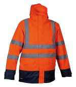 GIACCA PARKA TELSEN HV ARANCIO