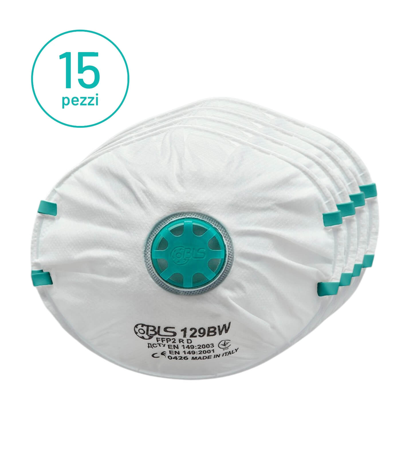 8006184 MASCHERINA 129BW CLASSIC FFP2 R D 15 PZ - immagine 1
